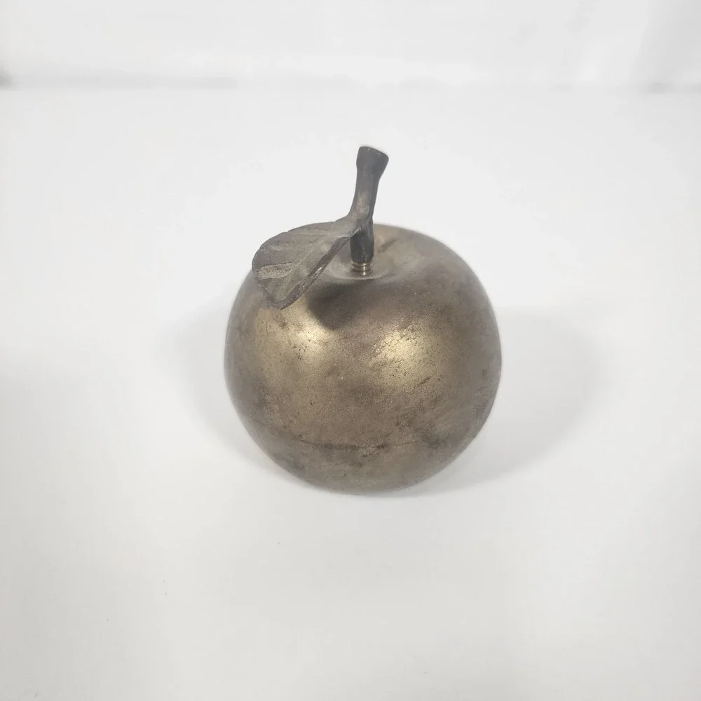Brass Apple Bell For Teacher Desk